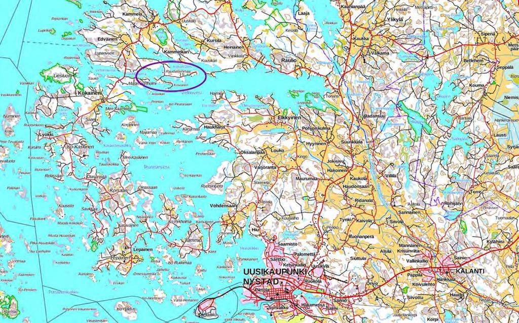 1. PERUS- JA TUNNISTETIEDOT 1.1. Tunnistetiedot Ranta-asemakaavan muutos ja laajennus koskee: KUNTA Uusikaupunki 895 KYLÄ Kammela 480 Hallu 478 KIINTEISTÖT 895-480-7-19 (Kaunisranta) 895-480-6-26