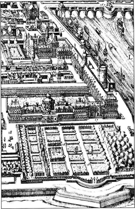 PARIISI Lutetia ja parisit Keskiaikainen Louvren linnoitus, joka 1300-luvulla kuninkaan asuinpaikaksi, muutettiin Frans I:n aikana renessanssipalatsiksi.