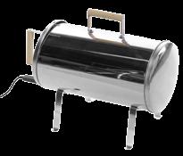 halkaisija 25,5 cm, pituus 45 cm, 1100W, 230V,