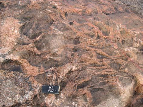 E) Reddish grey medium-grained granite