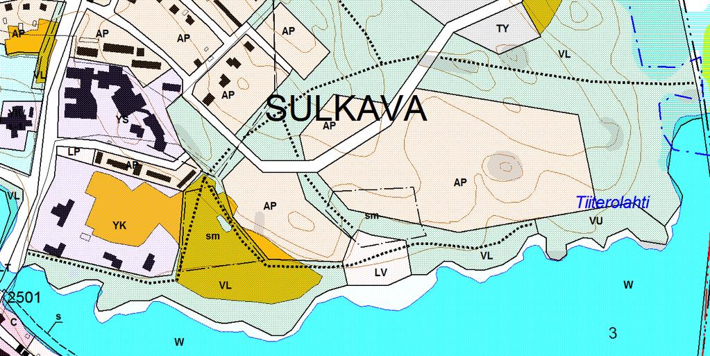 Sulkavan kunta 9 Kuva: Ote Kirkonkylän osayleiskaavasta. Sulkavan kunta on hyväksynyt rakennusjärjestyksen 17.12.2003. Rakennusjärjestyksen uusiminen on käynnistynyt.