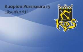 KUOPION PURSISEURAN MOBIILIJÄSENKORTTI Kuopion Pursiseura on ottanut käyttöönsä mobiilijäsenkortin.