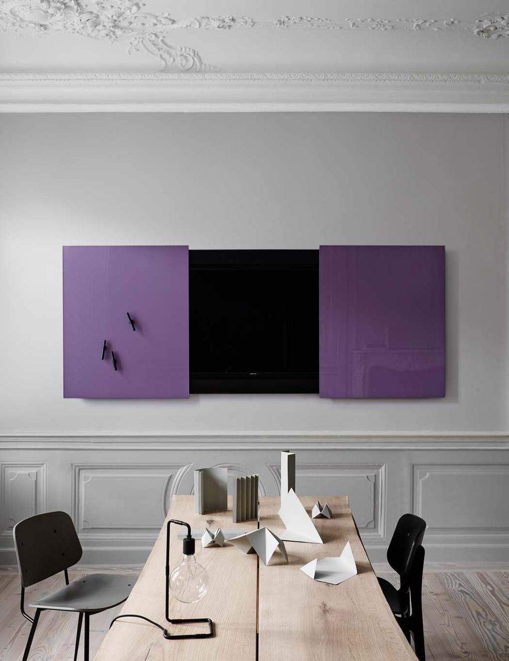 Kirjoitustaulut lasipinta Kirjoitustaulut lasipinta Mood Conference TV Edustava neuvottelutilan kaappi TV:lle tai näytölle 65 (maksimi 1530 x 880 x 75 mm) asti.