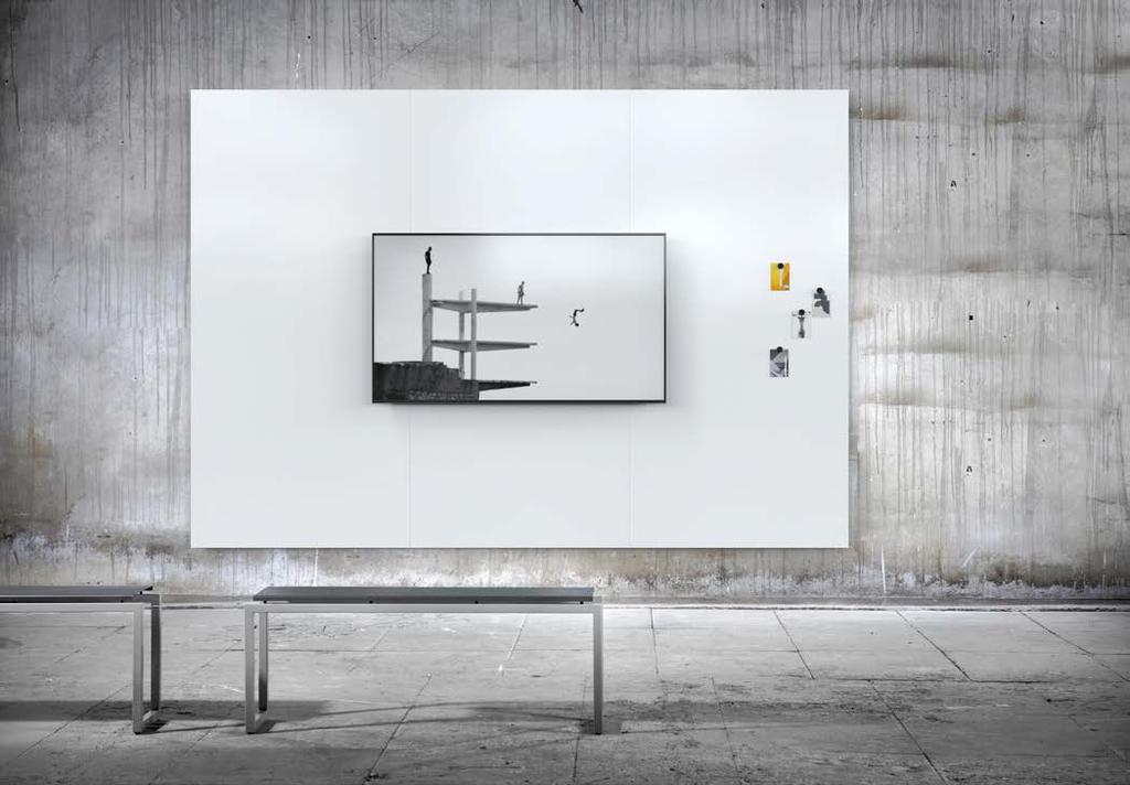 Kirjoitustaulut - teräsemalipinta Kirjoitustaulut - teräsemalipinta Air TV whiteboard Air Lines whiteboard Teräsemalipintaisen Air kirjoitustaulun muoto on tyylipuhdas ja pelkistetty.