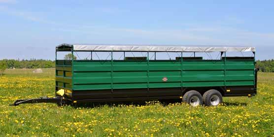 PT4800 Eläintenkuljetusperävaunut Palmse Trailerin eläinkuljetusvaunumallisto koostuu yksi- ja kaksiakselisista vaunuista, joiden pituudet vaihtelevat 4,3 metristä 8 metriin.