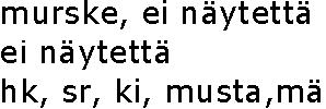 FCG IP-Tekniikka Oy Tutkimustulokset 2(2) 1) Kemikaalin haju 0