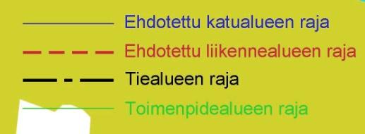 Tiesuunnitelmaa on muutettu tämän suunnittelualeen kohdalla edelliseen vaiheeseen nähden mm. siten, että: - kantatien ja valtatien risteys toteutetaan kiertoeritasoliittymänä.