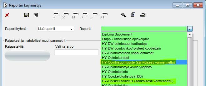 1 YLEISTÄ Helsingin yliopistossa otettiin käyttöön suoritusotteen sekä opiskelutodistuksen sähköinen varmentaminen keväällä 2018.