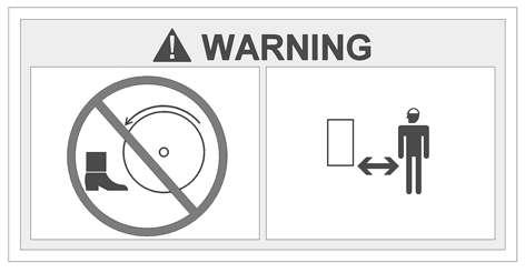 Varoitusmerkit Tuotteessa on erityiset varoitusmerkit (ks. alla olevat kuvat), joiden merkitys pitää ymmärtää ennen laitteella työskentelyn aloittamista.