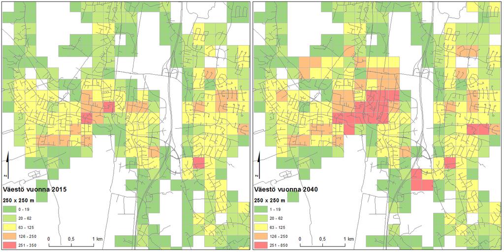 26 ollut hyvin epärealistista arvioida vuodelle 2040. Niinpä väestöryhmätarkastelussa tyydyttiin vuoden 2015 tietoihin.