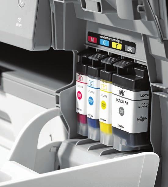 The ink cartridge design also allows you to see how much ink is left, giving reassurance of when the inks need to be replaced.