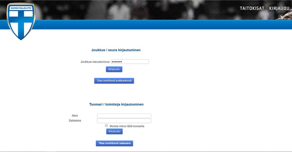 php YLEISTÄ - Tilastointi tapahtuu TASO-järjestelmässä