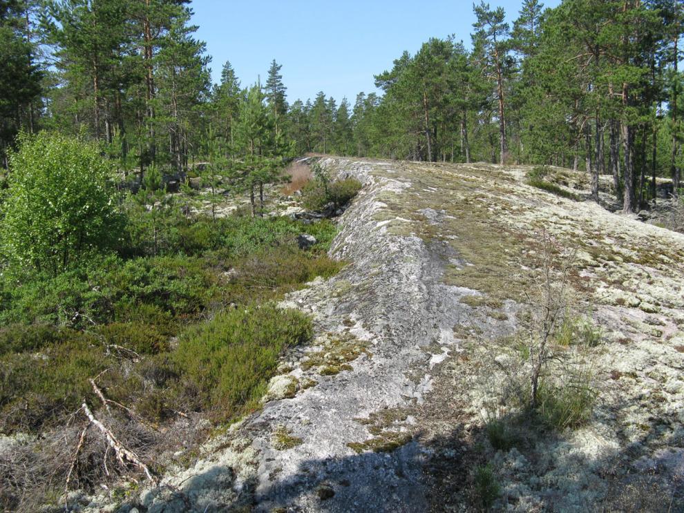 Alue 4: Kaava-alueen keskellä sijaitseva kallioalue on suhteellisen pieni, eikä se nouse erityisen voimakkaasti esiin ympäröivästä metsämaisemassa.