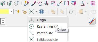 Harjoitus 2: Kuvannon käyttö geometrian piirtämiseen Tässä harjoituksessa luodaan geometriaa uutta konstruktiotasoa käyttämällä. Huomaat, että uusi suunta määrittää geometrian orientaation.