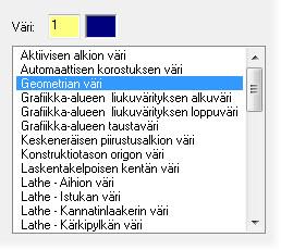 käyttöliittymälle ja geometrialle.