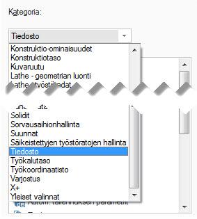 HIIREN OIKEAN NÄPPÄIMEN VALIKOT GRAFIIKKA-ALUEELLA 31 1 Valitse Oikean näppäimen valikot - välilehti.