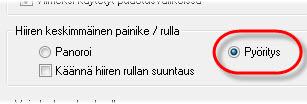 KAPPALENÄKYMÄN PYÖRITTÄMINEN 67 Valitsemalla pyörityksen Mastercam asettaa hiiren rullapainikkeen alaspainamisen toiminnoksi pyörityksen. 4 Jos sinun oli muutettava asetusta, klikkaa Käytä.