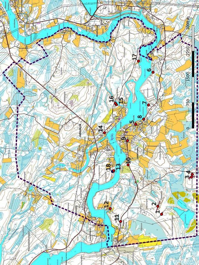 14 Kartta7. Yleiskartta kohteet.