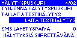 Radioyhteydellä laitosnumero on Modbus-numero. Yhteysmuoto Valittavissa: Ei yhteyttä / SMS / GPRS / Radio Tehdasasetus: Ei yhteyttä Käytettävä yhteysmuodon valinta.