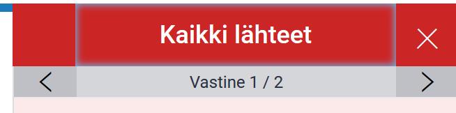 Theseus) löytyvät erilliset dokumentit (opinnäytteet) listautuvat saman prosentin alle.