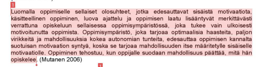 22 opiskelijan tehdä korjauksia.