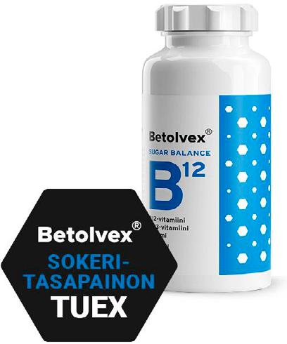 BETOLVEX SUGAR BALANCE B12-VITAMIINI ruokavalion