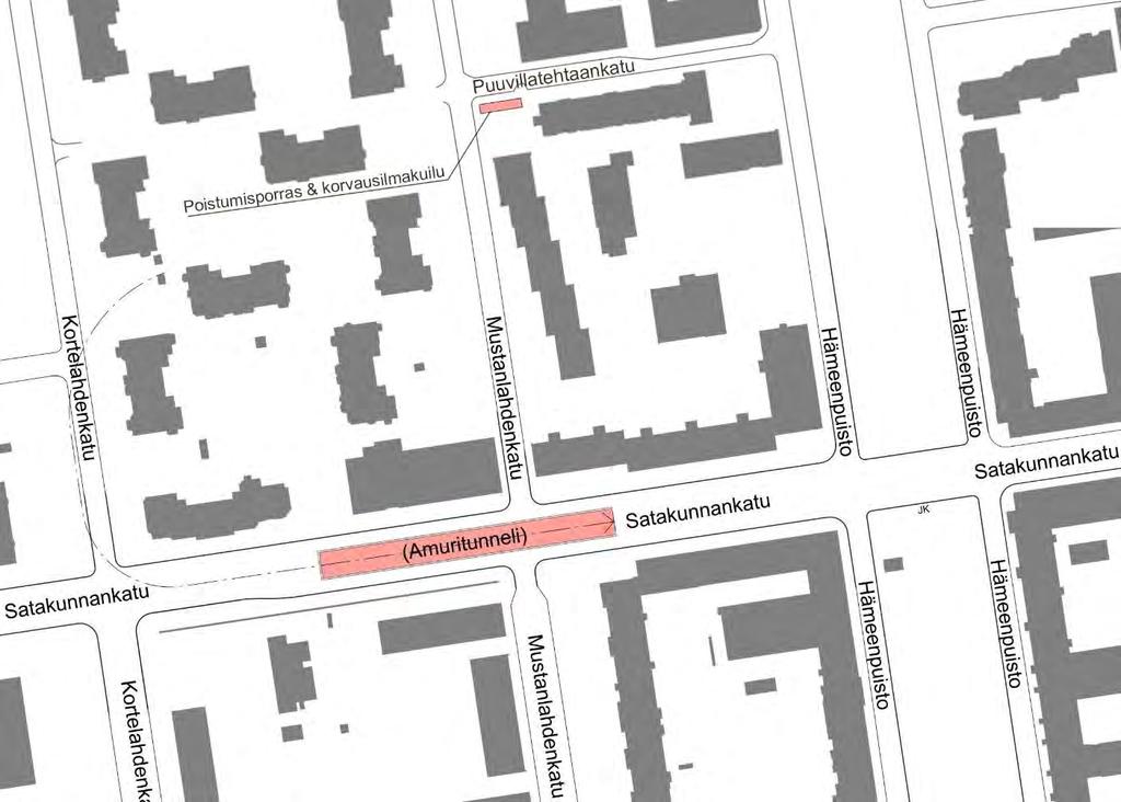 1. ARVIOINNIN LÄHTÖKOHDAT Tämä arviointi sisältää Näsikallion eritasoliittymän kautta Rantaväylän tunneliin johtavan Amuritunnelin ramppirakenteiden vaikutusarvioinnin kaupunkikuvan, viherympäristön