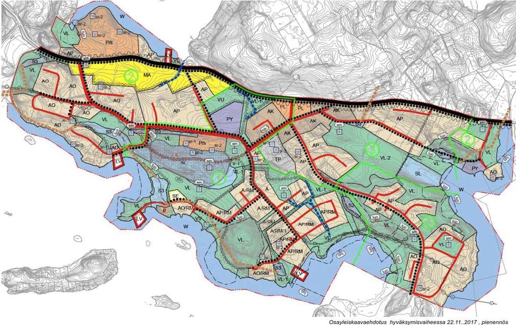 Paloniemen osayleiskaava Paloniemen osayleiskaavassa alueen katu- a k/pp- verkko on luokiteltu a sioitettu palvelemaan suunniteltua maankäyttöä