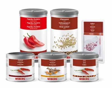 5 WIBERG MAUSTEET JA MAUSTESEKOITUKSET WIBERG SPICES AND MIX SPECIALITIES 196194 Juustokumina 230g/470ml 3 prk Itävalta 196217 Kaneli kokonainen 420g/1200ml 6 prk Itävalta 216774 Kardemumma