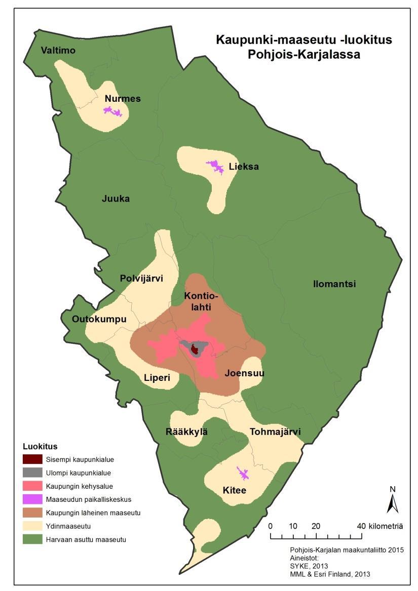 Taajama-alueiden pinta-ala (YKR -taajamat) vuonna 1990 oli 16 431 hehtaaria, kun vuonna 2015 se oli 21 575 hehtaaria. Kasvua on siis tapahtunut 31 prosenttia, yli 5 000 hehtaaria.