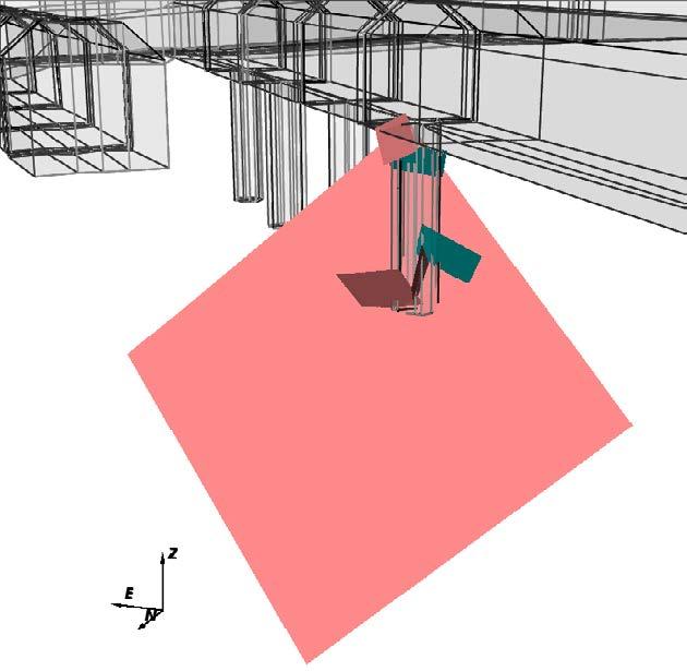 Figure 5 4. Illustration of the DT2 deposition hole, ONK-EH13 (ONK-PP382), for the sixth realisation of the unconditioned DFN model.