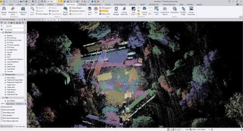 yhdessä kaivantojen rakentamisen kanssa. Perusmodulina vähintään Site Modelling 21 Maalaserkeilaimien tuki Tuo TX6 + TX8 (*.tzf) + FARO (*.