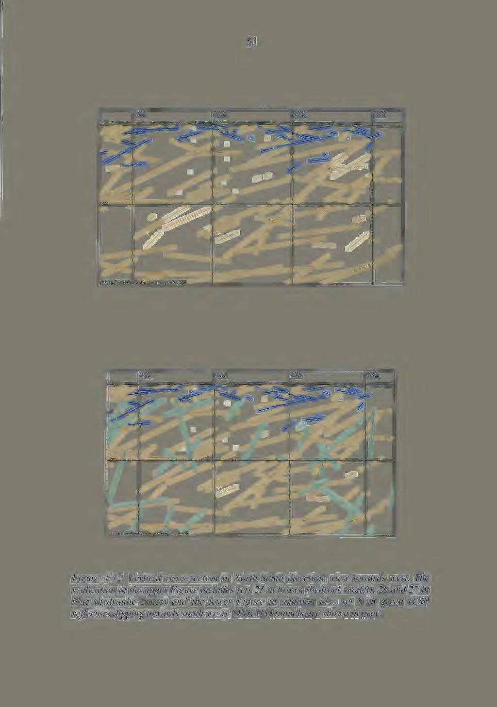 51 Figure 4-12. Vertical cross-section in orth-south direction, view towards west.