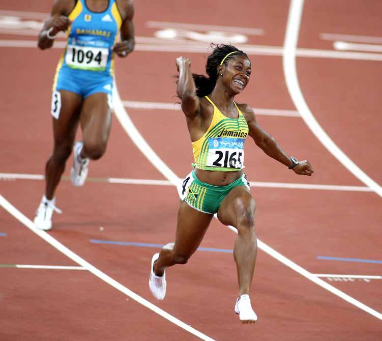 giancarlo colombo/photo run The 08 Olympic gold led to the first of Shelly-Ann Fraser- Pryce s 4 No. 1s 1956 1... Betty Cuthbert (Australia) 2... Christa Stubnick (East Germany) 3.