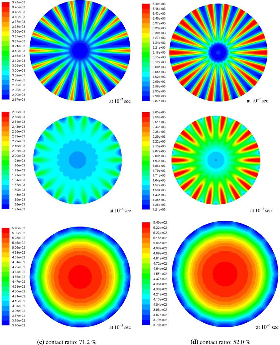 Fig. 7 Continued noncontact points are shown for the splat with 52.0% contact in Fig. 9.