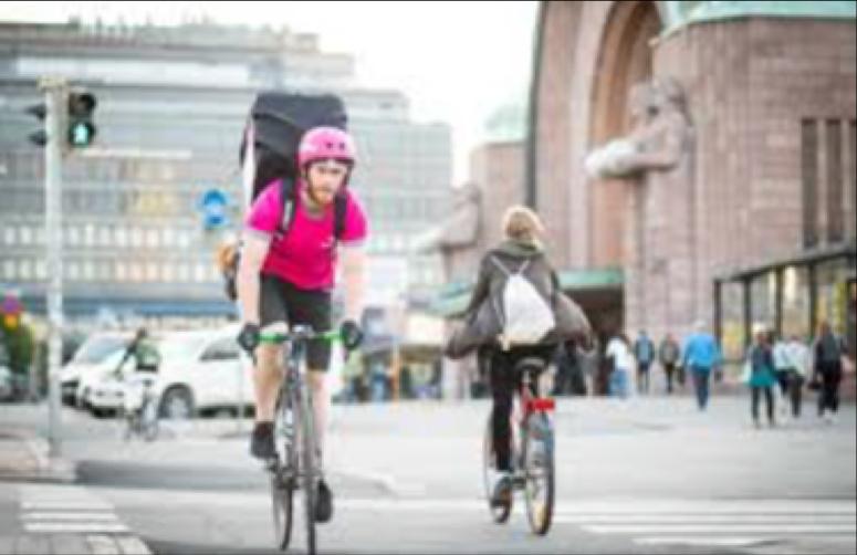 WOLT & FOODORA Sumessa pääkaupunkiseudulla timivia ruuan tilaus- ja kuljetuspalveluita. Eivät mista yhtäkään ravintlaa itse.