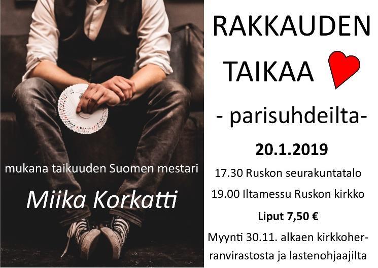 lahteenmaki@gmail.com Tunnetko jonkun lahjaa kaipaavan? Ota yhtetys Maaritiin t) 040 5325 225 tai Anneen 040 5325 225. Vapaaehtoisten koulutusilta 12.11.