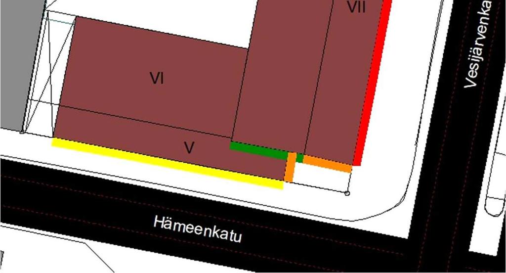 Ohjearvot päivä- ja yöaikaan siis täyttyvät ulko-oleskelualueella ilman meluntorjuntatoimenpiteitä rakennusmassan tuoman suojan vuoksi. 5.