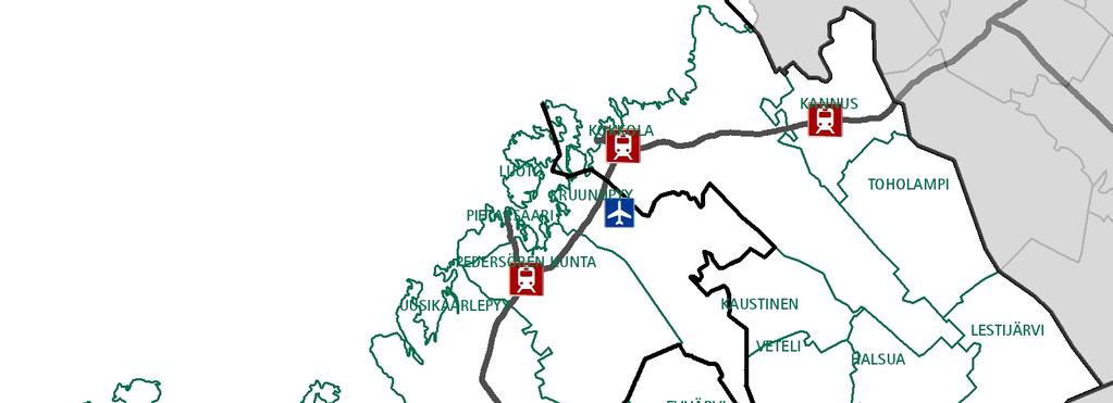 Linja-autojen kaukoliikenteen runkoyhteydet muodostuvat pikavuoroista Porin