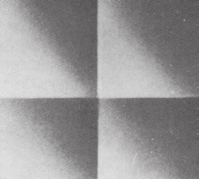 Begin from below and enter the white surface.