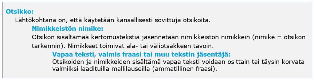 kansallisia otsikoita.