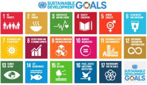 Esimerkki vapaaehtoisesta sitoumuksista yhteiskunnallisten tavoitteiden saavuttamiseksi: YK:n Agenda 2030/ ruokahävikki A set of 17 Sustainable Development Goals (SDGs), from which SDG 12 seeks to