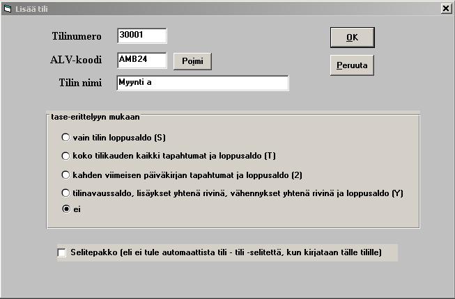 Asteri Kirjanpito KÄYTTÖOHJEET 107/260 Tarkempia ohjeita ja vinkkejä saat nettisivuilta http://www.atsoft.