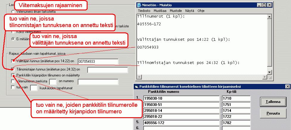 Ääkköset: Rajaus: