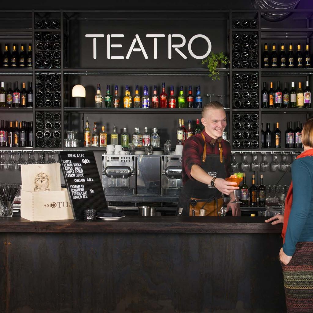 Logomon uusin tapahtumapaikka on Teatro. Tapahtumakäytössä on kompakti 450-paikkainen Teatro-sali, jossa järjestetään tapahtumia, sekä etkoja & jatkoja pienempien esiintymisten muodossa.