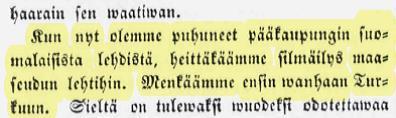 katsottuna Turku ja Viipuri ovat maaseutua? Helsingin Uutiset 1.6.