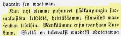 katsottuna Turku ja Viipuri ovat maaseutua? Helsingin Uutiset 1.6.