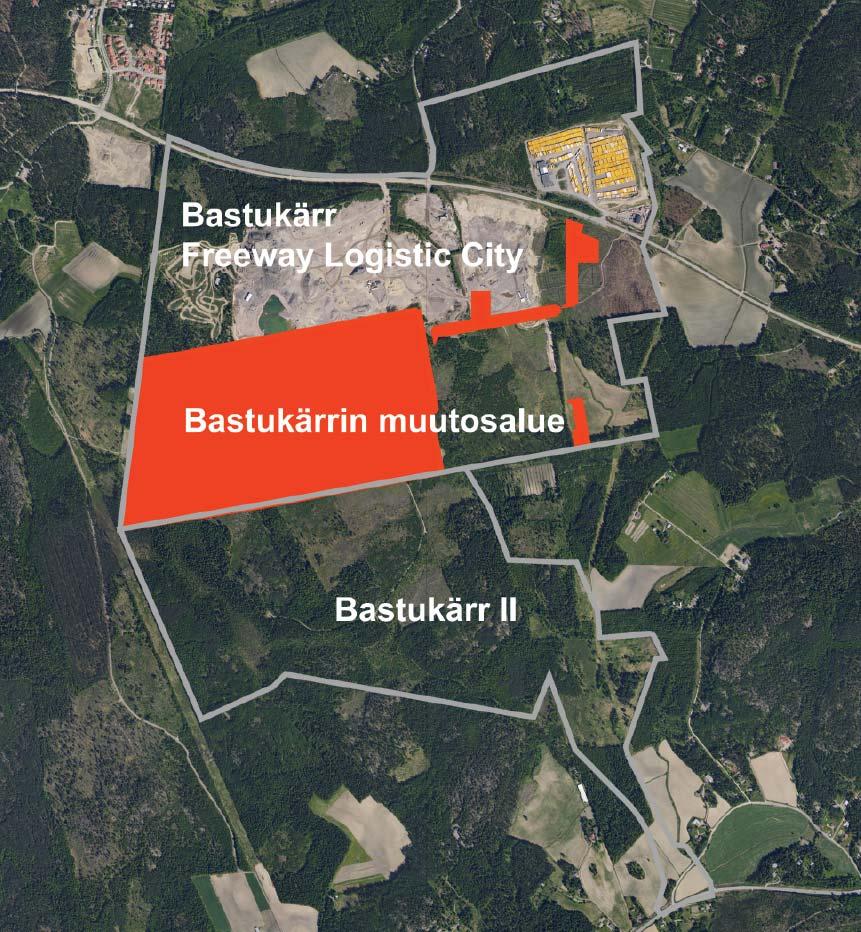 Alueen pohjoispuoleinen Keravan e ja eteläpuoleinen Joivren e ovat täreitä liienneväyliä, ja niihin muutosalue tulee tueutumaan, unhan eteläpuolen Bastusärr II:n alue Joivren en lii ymineen saadaan