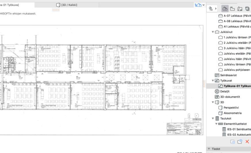 pohjakuvat viitteeksi ArchiCADiin