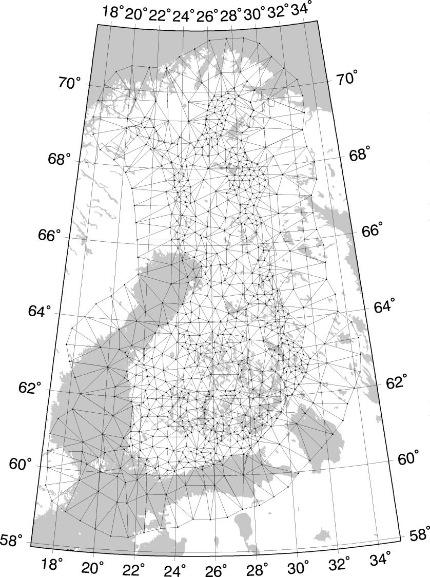 Suomi koordinaateissa